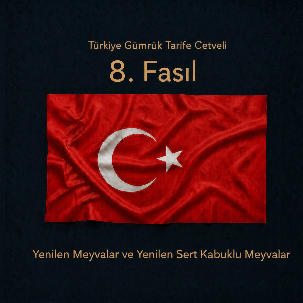 Türk Gümrük Tarife Cetveli Fasıl 08 Yenilen Meyvalar ve Yenilen Sert Kabuklu Meyvalar